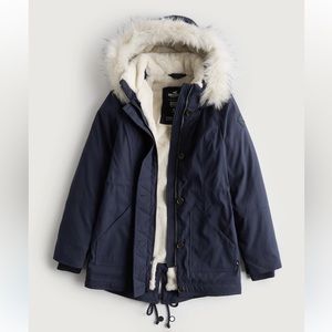 Hollister Faux Fur-Lined Cozy Parka - XXL